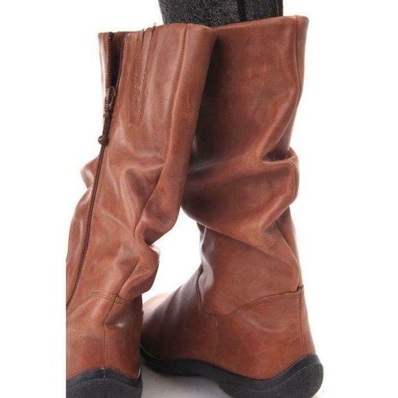 NWOB hotter boots zip up light leather 'mystery' womens sz US 5 - Picture 4 of 5